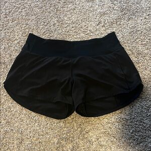 lululemon speed up 3/4” lined running shorts
